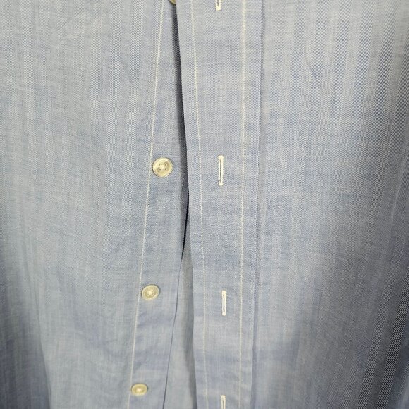Graham & Gunn Men S* Dress Shirt Light Blue Business Casual Modest Neutral Shirt - Picture 15 of 16